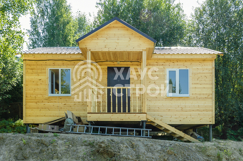 Каркасный дом 6х8 Клин во Всеволожском районе - Фото 1